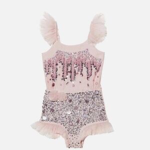 Tutu Du Monde girls l'artiste Onesie - pink size 4-5